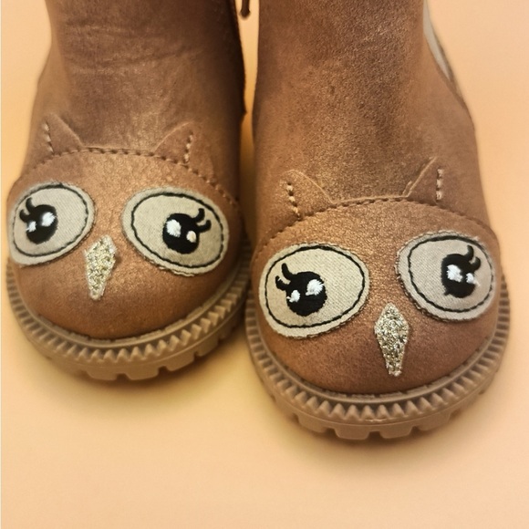 Wonder Nation Tan Owl Kids Boots - Picture 3 of 8